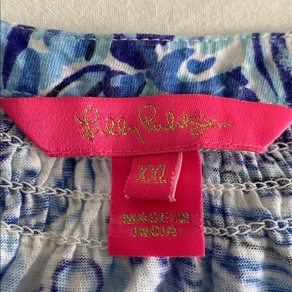 Lilly Pulitzer Essie Tank Top in Don’t Be Jelly print Blue Resort Size XXL - Picture 7 of 16
